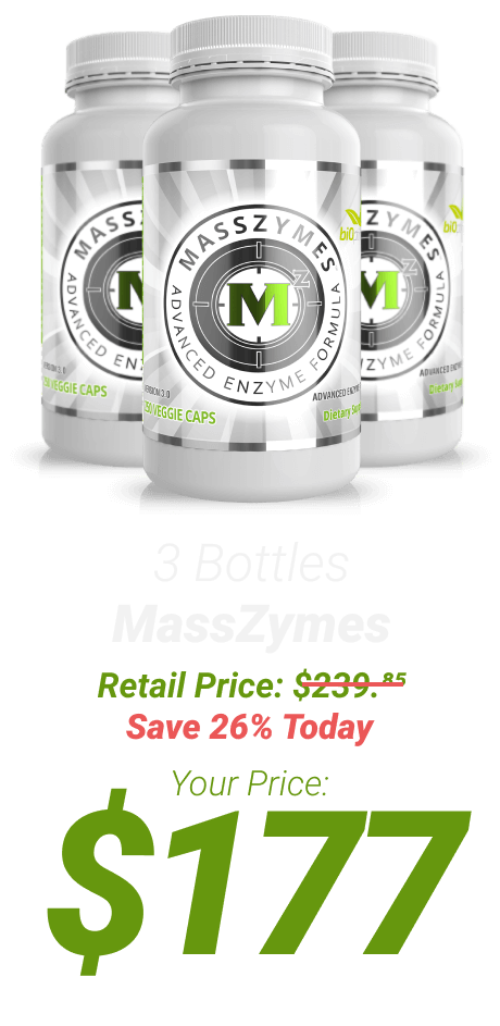 3 bottles MassZymes at $177